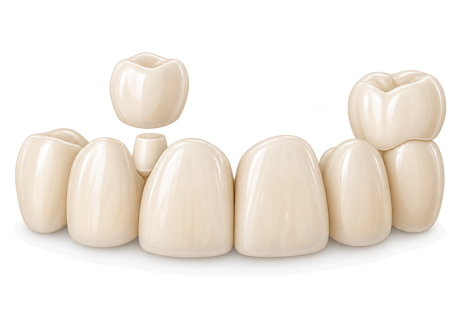 Dental crowns and bridges bridge unit illustration